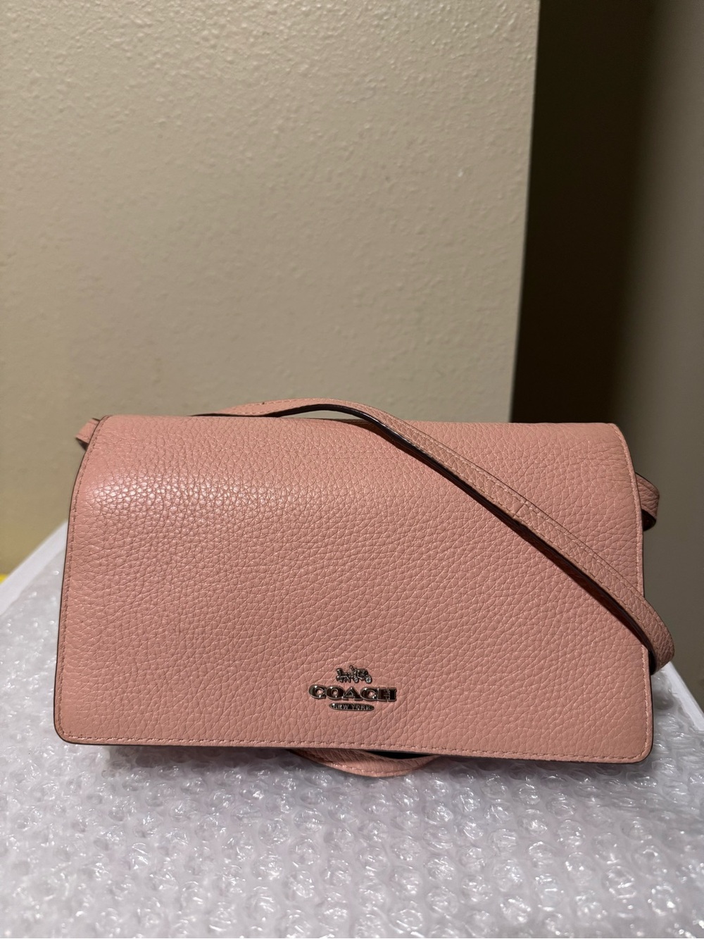 Coach Hayden Foldover Crossbody clutch in Dusty Pink F30256